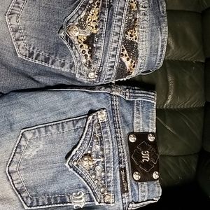 Two pairs Miss Me skinny jeans $40@